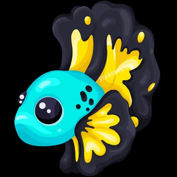 Blue Betta Fish