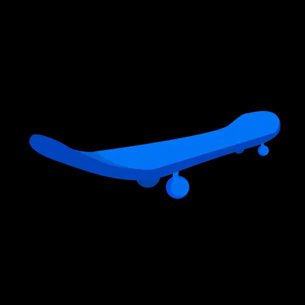 Blue Skateboard