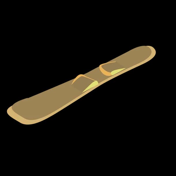 Gold Snowboard