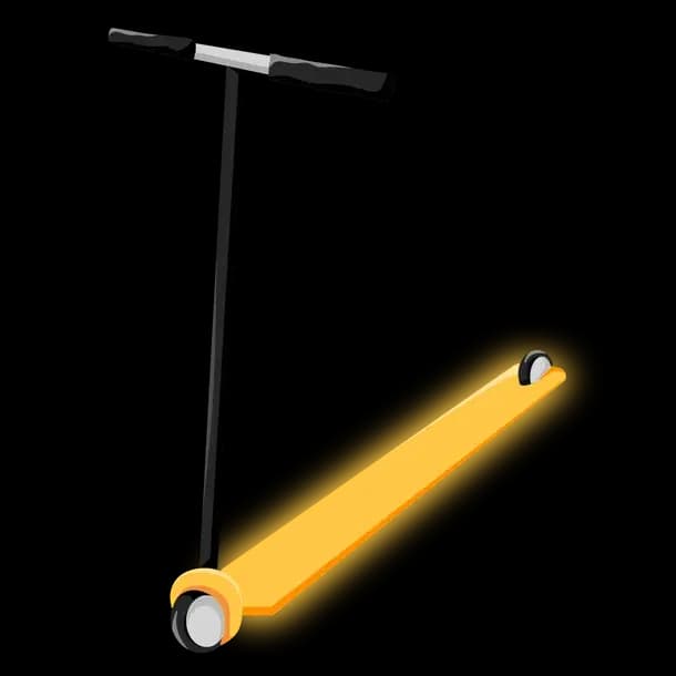 Neon Orange Scooter