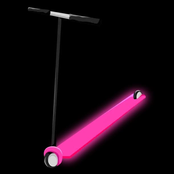 Neon Pink Scooter