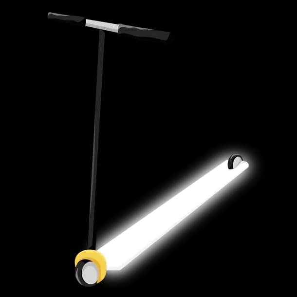 Neon White Scooter
