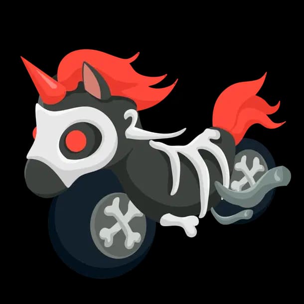 Halloween Black Ponycycle