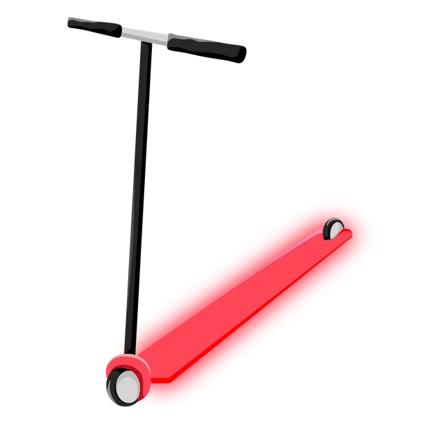 Neon Red Scooter