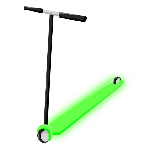 Neon Green Scooter
