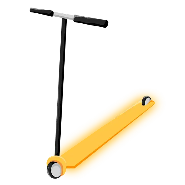 Neon Orange Scooter