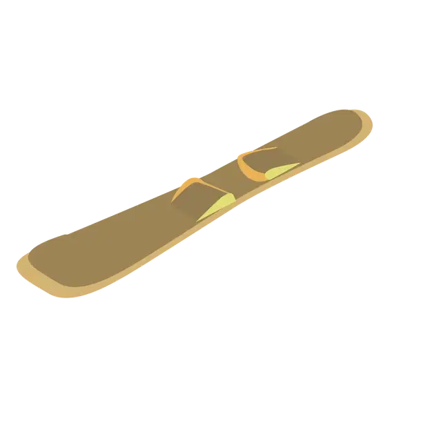 Gold Snowboard