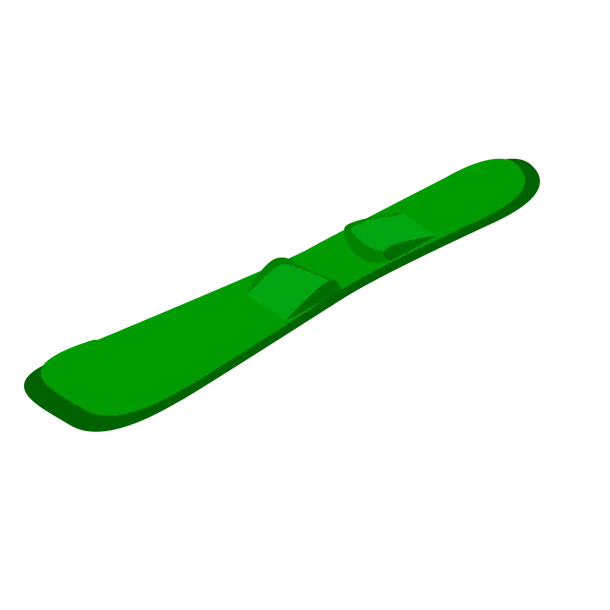 Green Neon Snowboard