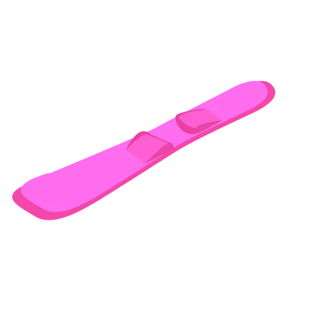 Pink Neon Snowboard