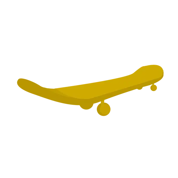 Neon Orange Skateboard