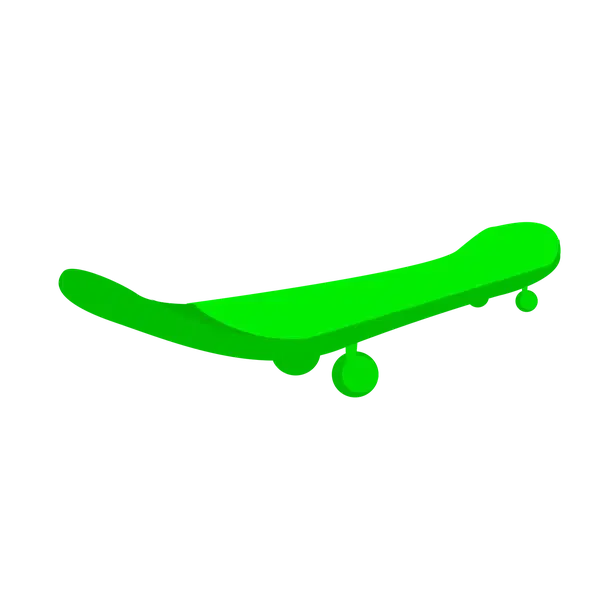 Neon Green Skateboard