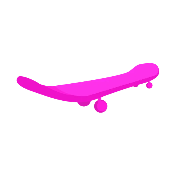 Neon Pink Skateboard