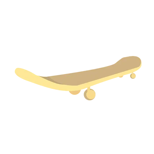 Gold Skateboard