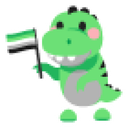 Aromantic T-Rex Sticker