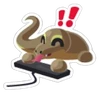 Keyboard Warrior Komodo Dragon Sticker