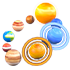 Solar System Necklace