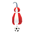 Denmark Soccer Earrings