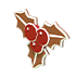 Gingerbread Holly Flying Disc