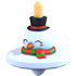 Spinning Top Flying Disc