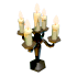 Halloween Black Victorian Candlestick Rattle